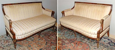 Lot 3646 - Pair of Louis XVI Style Parcel Gilt-Wood...