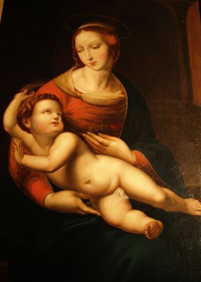 Lot 1049 - Tuscan School 18th Century Madonna and Child...