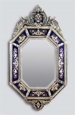 Lot 3104 - Venetian Mirror Framed Mirror Of octagonal...