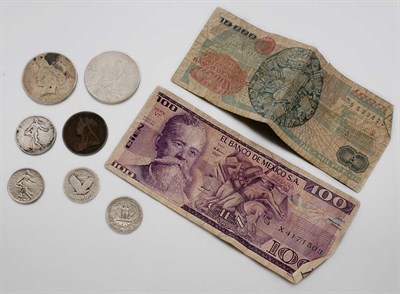 Lot 122 - Group of Assorted U.S. and Foreign Coins and Currency