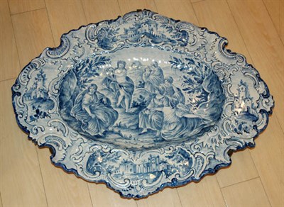 Lot 3177 - Delft Blue and White Tin Glazed Dish Of...