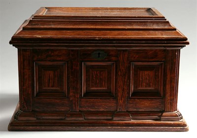 Lot 3154 - Neoclassical Style Paneled Oak Box The...