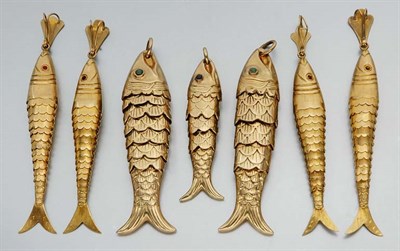 Lot 143 - Seven Fish Pendants