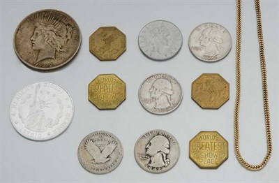 Lot 146 - Group of Assorted Coins, Tokens and Jewelry