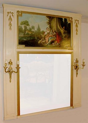 Lot 3730 - Louis XVI Style Gilt-Metal Mounted Trumeau Of...