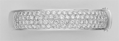 Lot 272 - White Gold and Diamond Bangle