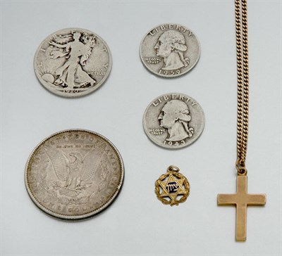 Lot 165 - Group of Assorted U.S. Silver Coins and Jewelry