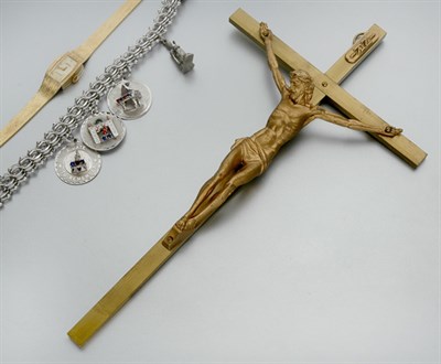 Lot 170 - Wristwatch and a Group of Religious Items