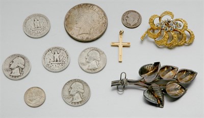 Lot 174 - Group of Assorted U.S. Silver Coins and Costume Jewelry