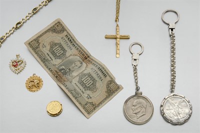 Lot 177 - Group of Assorted Jewelry, Coins and Currency