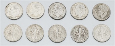 Lot 198 - Group of U.S. Silver Dimes