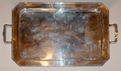 Lot 3391 - American Sterling Silver Two-Handle Serving...