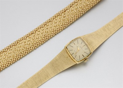Lot 700 - Gold Bracelet and Wristwatch