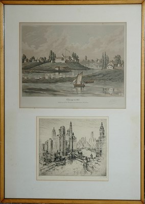 Lot 3145 - Anton Schutz [VIEW OF CHICAGO] Etching, signed...