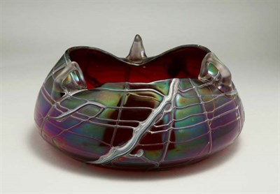 Lot 3481 - Pallme-Konig Applied Glass Bowl Of circular...
