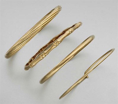 Lot 281 - Group of Gold Bangles