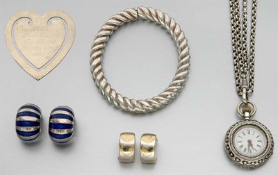 Lot 283 - Group of Silver Jewelry