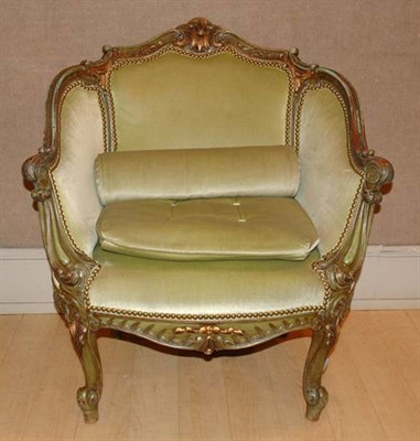 Lot 3292A - Louis XV Style Painted Bergere