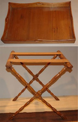 Lot 3470A - Georgian Style Fruitwood Butler's Tray Height...