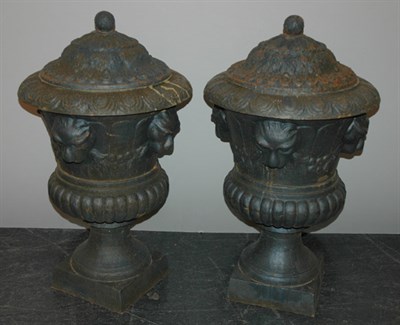 Lot 3520A - Pair of Neoclassical Style Cast Iron Covered...