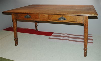Lot 3445A - Provincial Style Fruitwood Two-Drawer Side...
