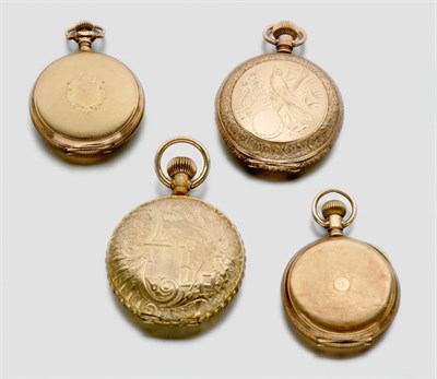 Lot 694 - Five Hunting Cased Pocket Watches
