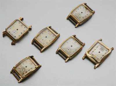 Lot 409 - Six Gold-Filled Watch Cases