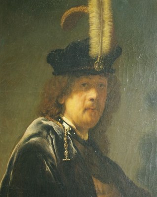 Lot 1029 - Manner of Rembrandt Portrait of the Artist Oil...