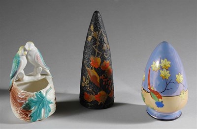 Lot 3329A - Group of Porcelain and Pottery Bird-Form Wall...