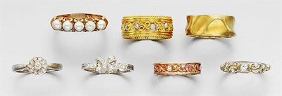 Lot 446 - Group of Gold Rings