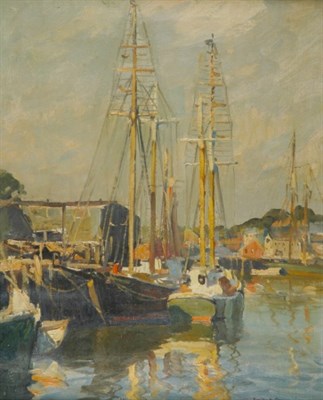 Lot 2464 - Emile Albert Gruppe 1896-1978 Boats in a...