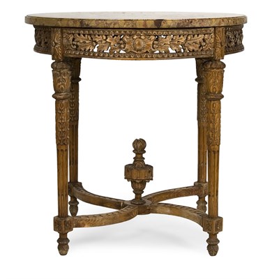 Lot 322 - Louis XVI Style Fruitwood Gueridon The...