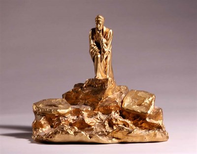 Lot 3296 - Gilt-Metal Figural Inkstand Modeled in the...