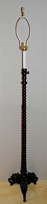 Lot 3109 - Chinese Style Bronze Floor Lamp The graduated...