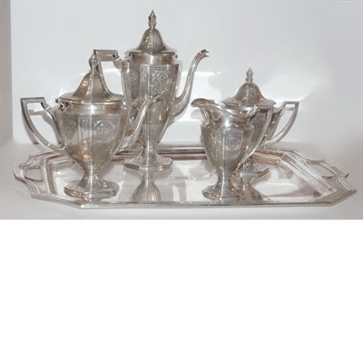 Lot 162 - Tiffany & Co. Makers Sterling Silver Coffee...