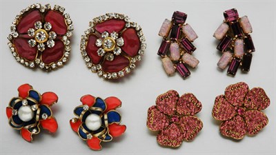 Lot 232 - Lot of Assorted Costume Earclips
