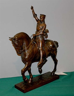 Lot 3040 - Emmanuel Fremiet French, 1824-1910 Joan of Arc...