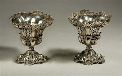 Lot 3243 - Pair of Continental Silver and Silver Plated...