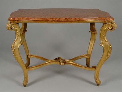 Lot 3147 - Louis XV Style Gilt-Wood Console The shaped...