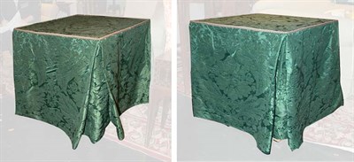 Lot 1196 - Pair of Skirted End Tables Designed by Renny...