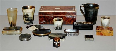 Lot 1229 - Miscellaneous Group of Horn and Tortoise Shell...
