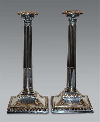 Lot 1166 - Pair of George III Style Silver Plated...