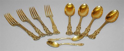 Lot 1179 - Tiffany Silver Gilt Partial Dessert Flatware...