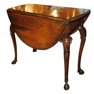 Lot 180 - Continental Oak Drop-Leaf Table Height 28 1/2...
