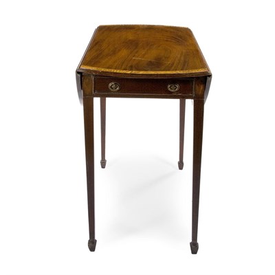Lot 173 - George III Style Banded Mahogany Pembroke...