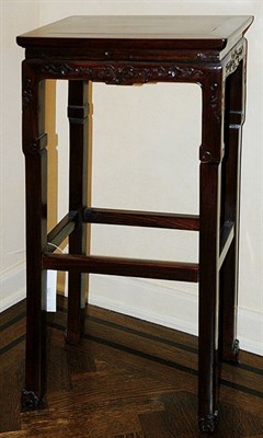 Lot 1129 - Chinese Carved Hardwood Stand 20th Century