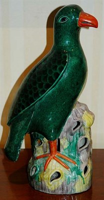 Lot 1134 - Chinese Export Porcelain Figure of a Parrot...