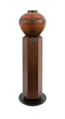 Lot 1138 - JEAN DUNAND Swiss, 1877-1942 Art Deco Vase,...