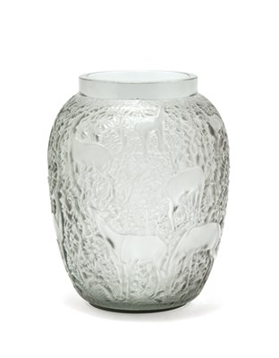 Lot 1132 - LALIQUE Biches Vase, designed circa 1932...