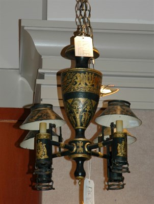 Lot 1492 - Continental Neoclassical Style Black Painted...